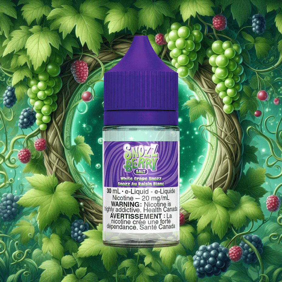 White Grape Snozz By Snozzberry Salt 30ml / 12mg Steinbach Vape SuperStore and Bong Shop Manitoba Canada