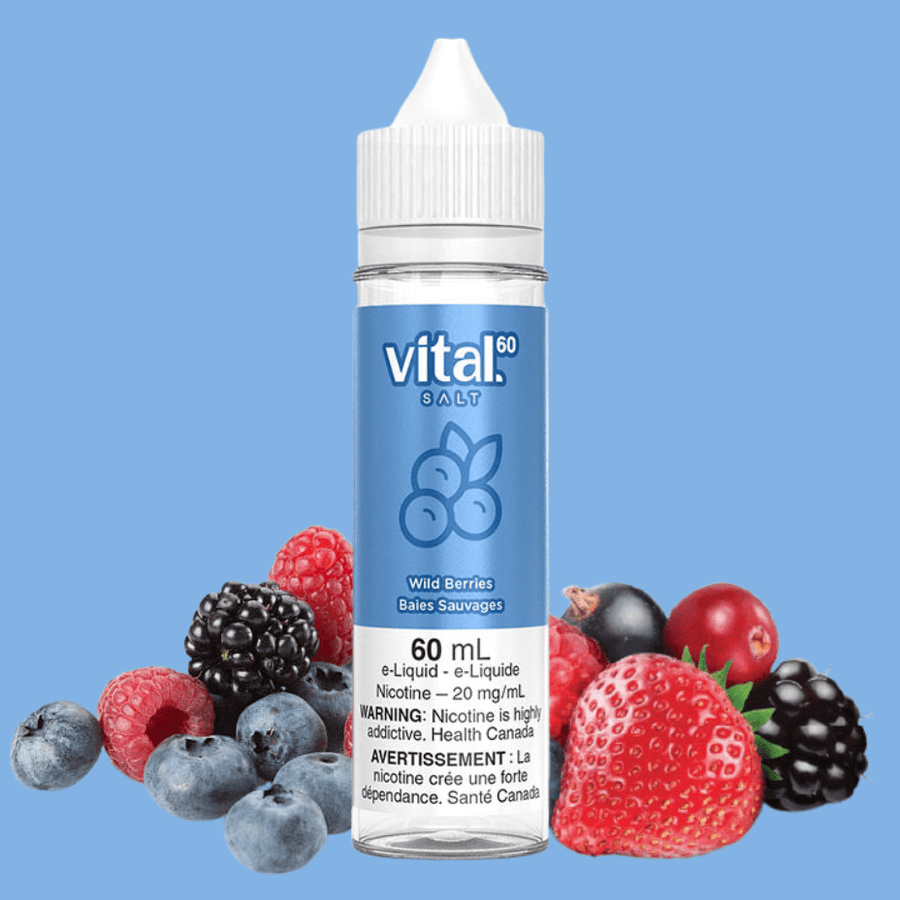 Wild Berry by Vital 60 Salt 12mg Steinbach Vape SuperStore and Bong Shop Manitoba Canada