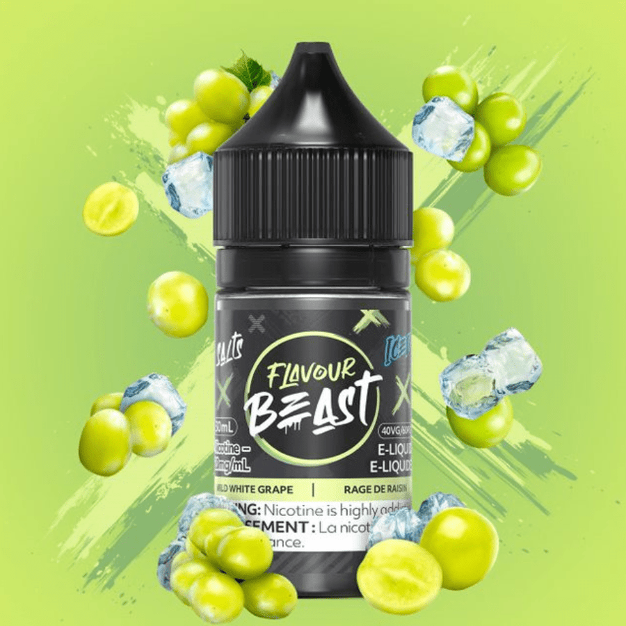 Wild White Grape Iced Salts by Flavour Beast E-Liquid 30ml / 20mg Steinbach Vape SuperStore and Bong Shop Manitoba Canada