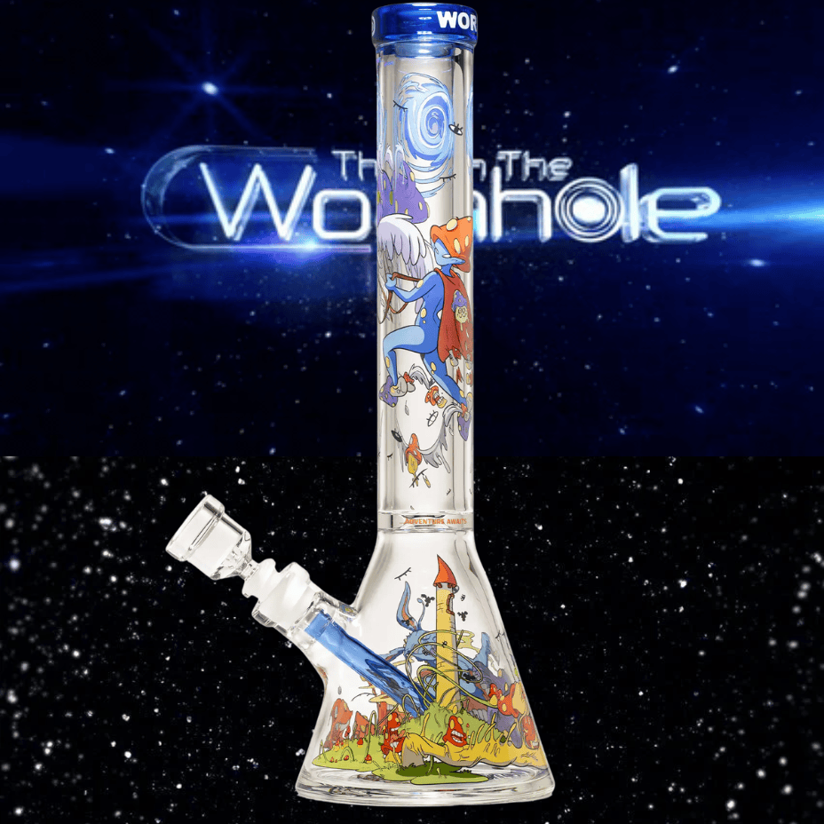 Wormhole 9mm Call To Danger Beaker Bong-16" Steinbach Vape SuperStore and Bong Shop Manitoba Canada