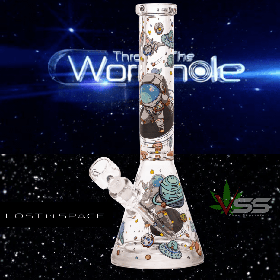 Wormhole 9mm Lost in Space Beaker-14" Steinbach Vape SuperStore and Bong Shop Manitoba Canada