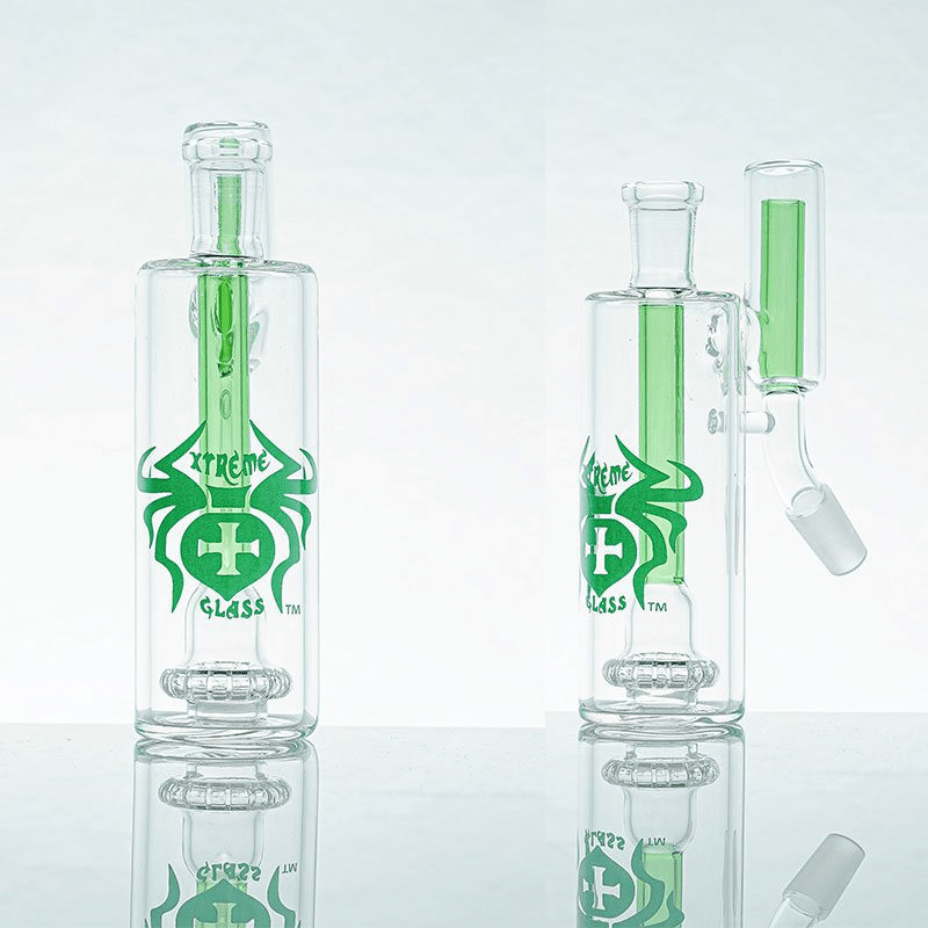 Xtreme Glass Showerhead Diffuser Ash Catcher-5.5" 5.5" / Green Steinbach Vape SuperStore and Bong Shop Manitoba Canada