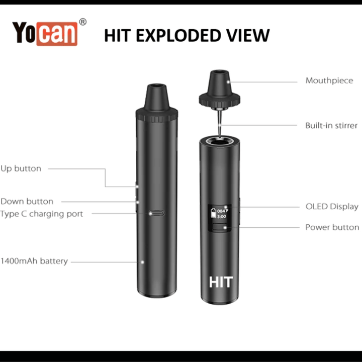 Yocan Hit Dry Herb Vaporizer Steinbach Vape SuperStore and Bong Shop Manitoba Canada