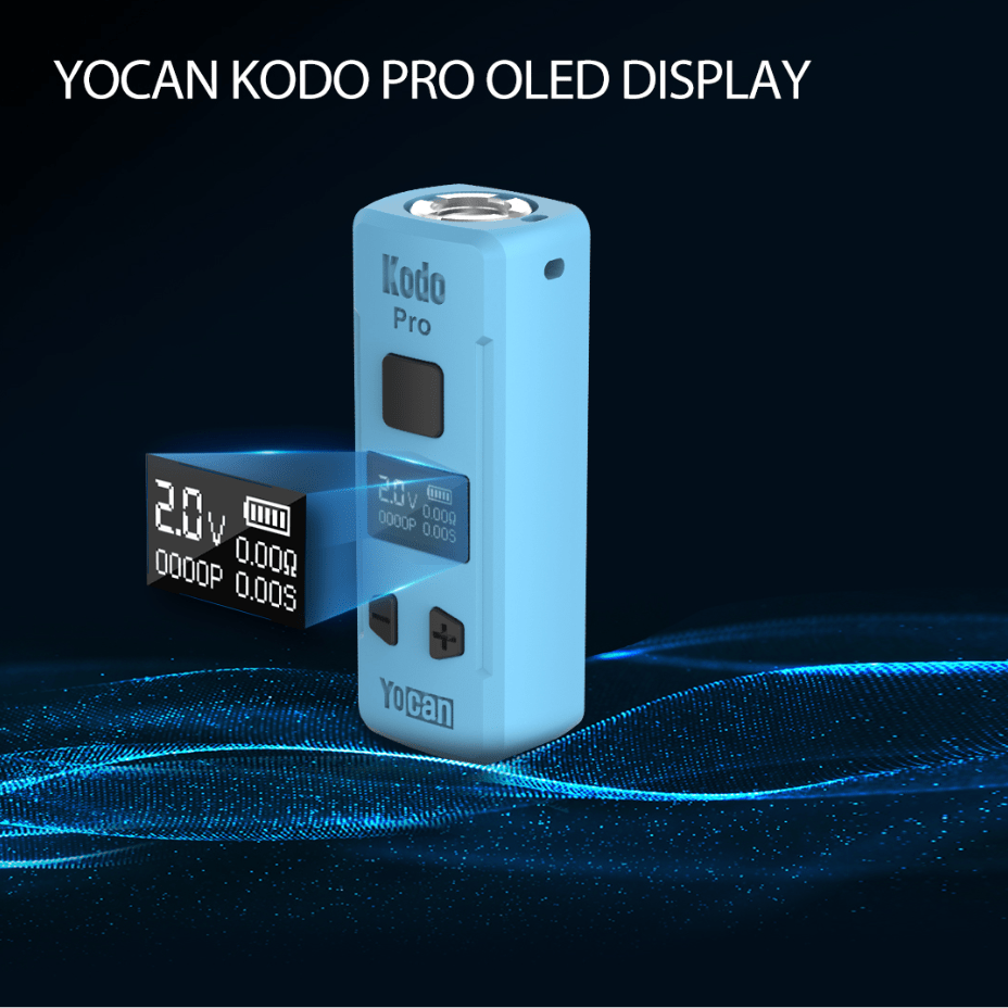 Yocan Kodo Pro 510 Thread Battery 400mAh / Blue Steinbach Vape SuperStore and Bong Shop Manitoba Canada