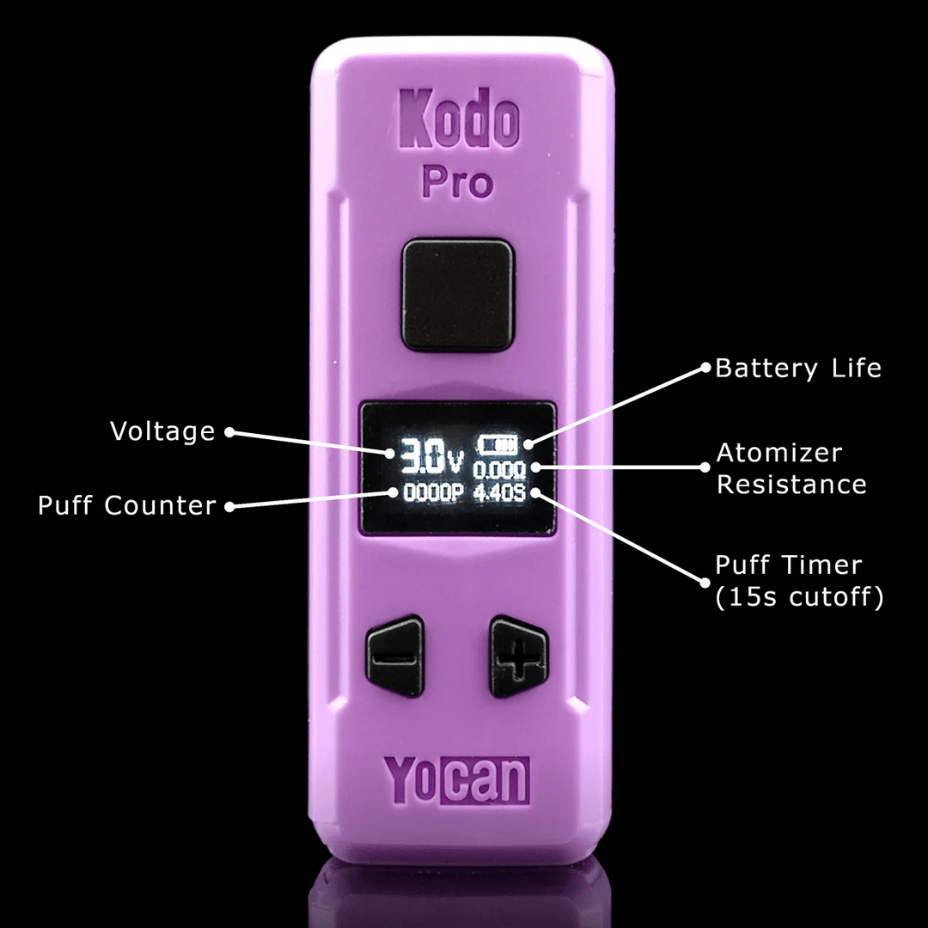 Yocan Kodo Pro 510 Thread Battery 400mAh / Purple Steinbach Vape SuperStore and Bong Shop Manitoba Canada