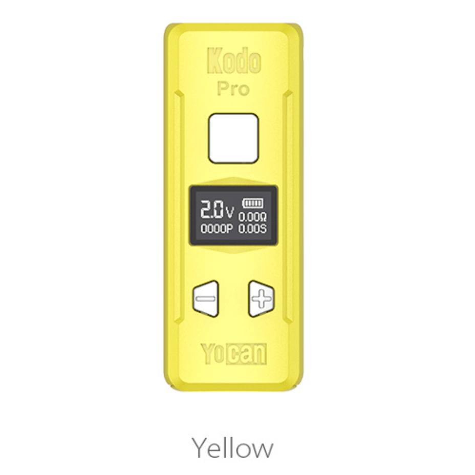 Yocan Kodo Pro 510 Thread Battery 400mAh / Yellow Steinbach Vape SuperStore and Bong Shop Manitoba Canada