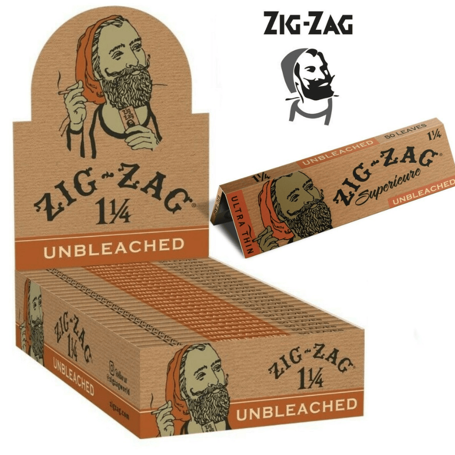 Zig-Zag Unbleached Rolling Papers 1.25" Steinbach Vape SuperStore and Bong Shop Manitoba Canada