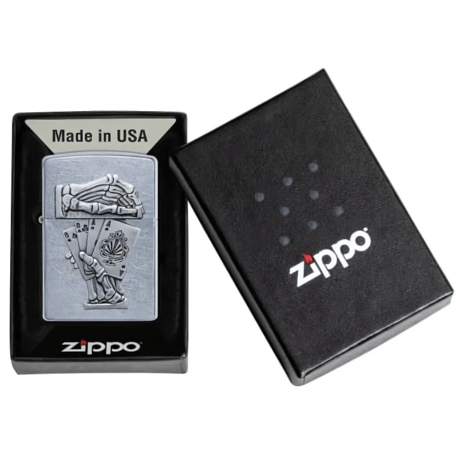 Zippo Lighter Deadmans Hand Design Steinbach Vape SuperStore and Bong Shop Manitoba Canada
