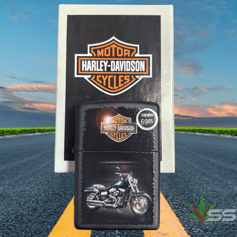 Zippo Lighter Harley Davidson Design Steinbach Vape SuperStore and Bong Shop Manitoba Canada