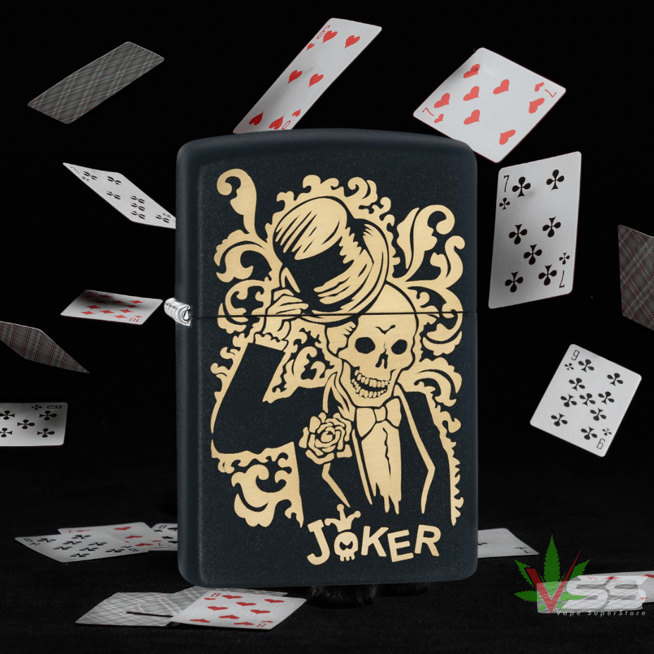 Zippo Lighter Joker Design 2.25" Steinbach Vape SuperStore and Bong Shop Manitoba Canada