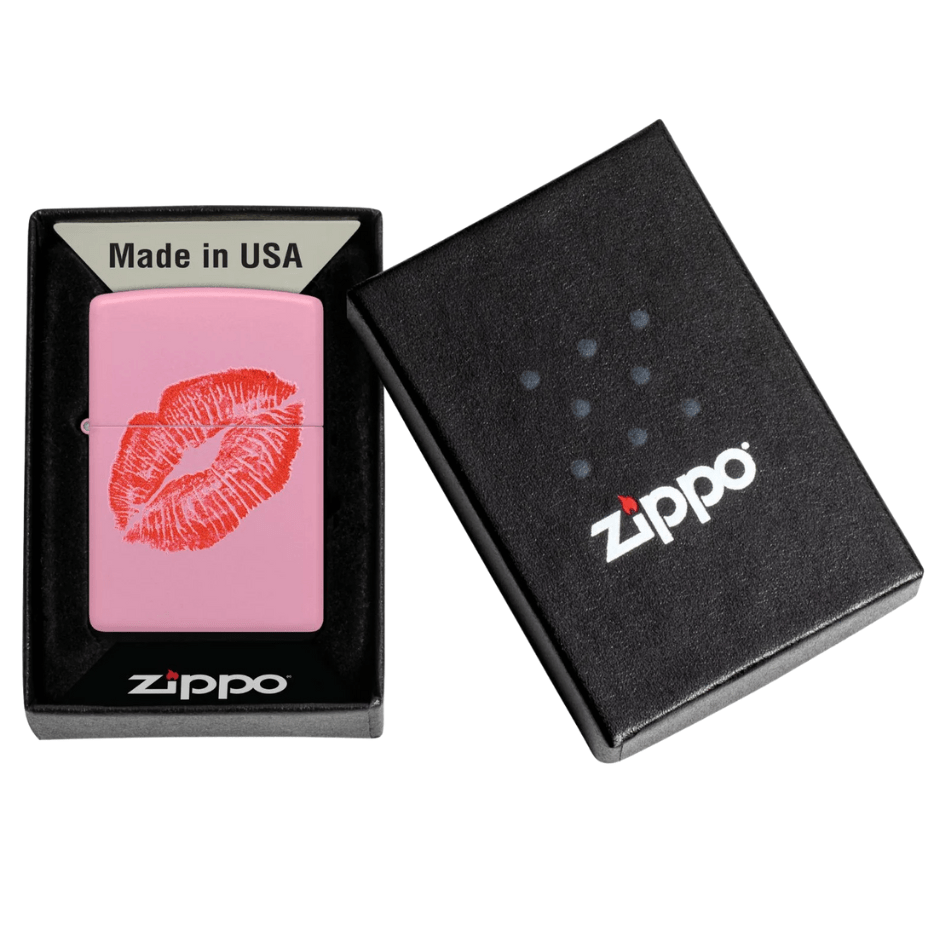 Zippo Lighter Smooches Kiss Design Steinbach Vape SuperStore and Bong Shop Manitoba Canada
