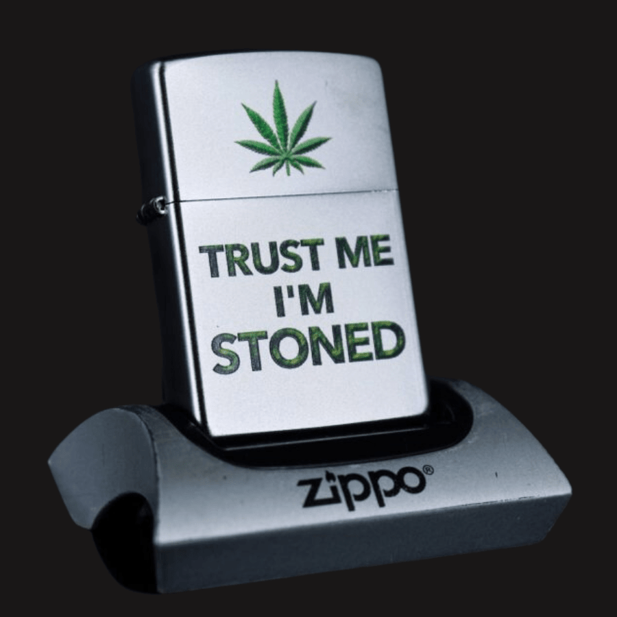 Zippo Lighter-Trust Me I'm Stoned Steinbach Vape SuperStore and Bong Shop Manitoba Canada